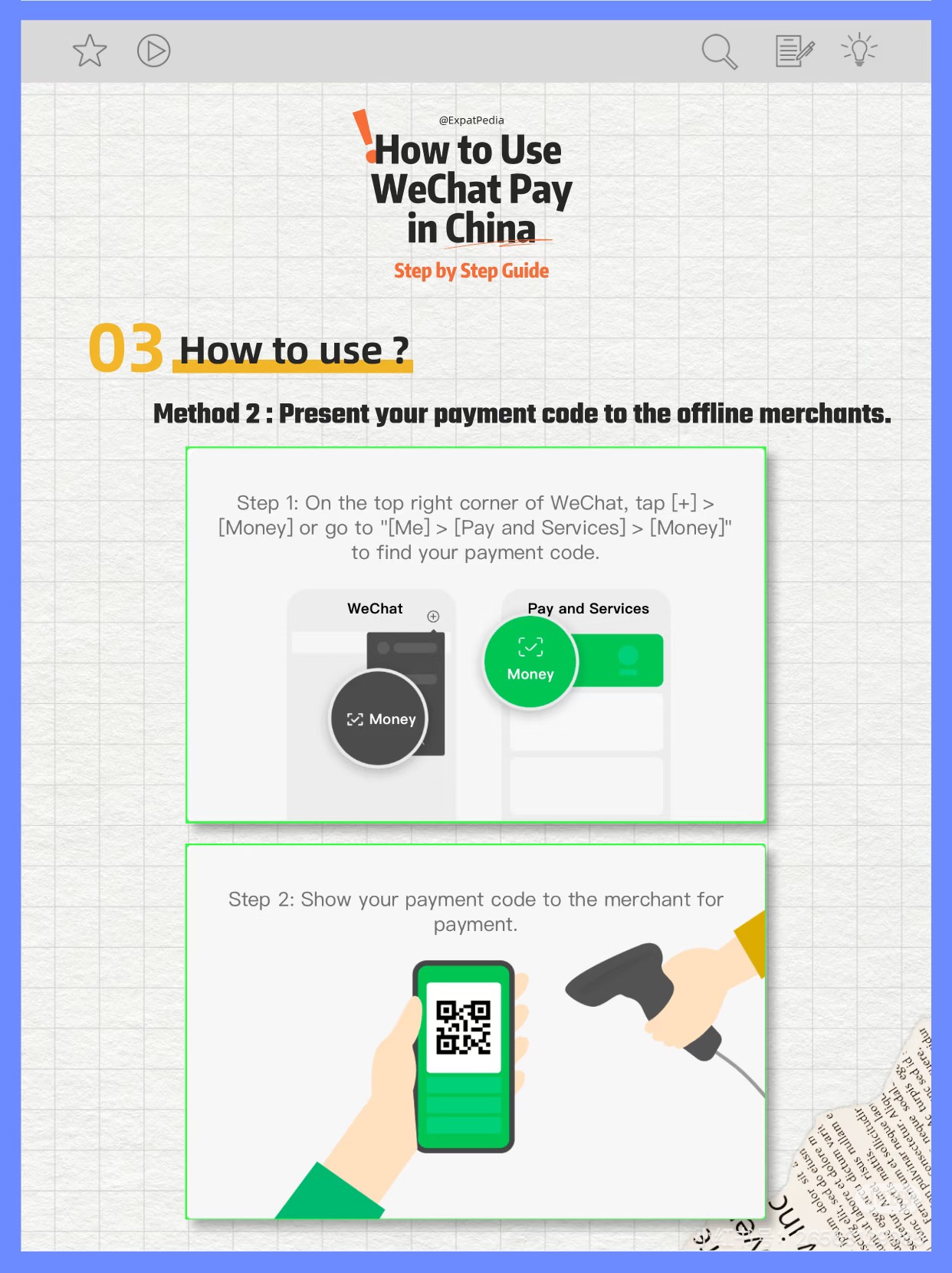 WeChat Pay — show your payment barcode